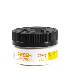 Buy Fresh Juicy Peach 2.5mg THC Gummies UK